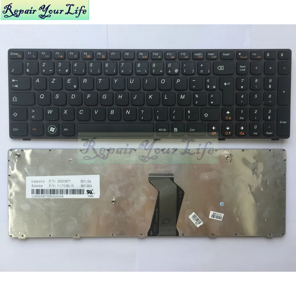 Ремонт вашей жизни P/N: 25200877 V-117020MK1-FR для lenovo Z570 Z575 V570 V570C V575 B570 B570A B570E B575 французская раскладка фиолетовая оправа