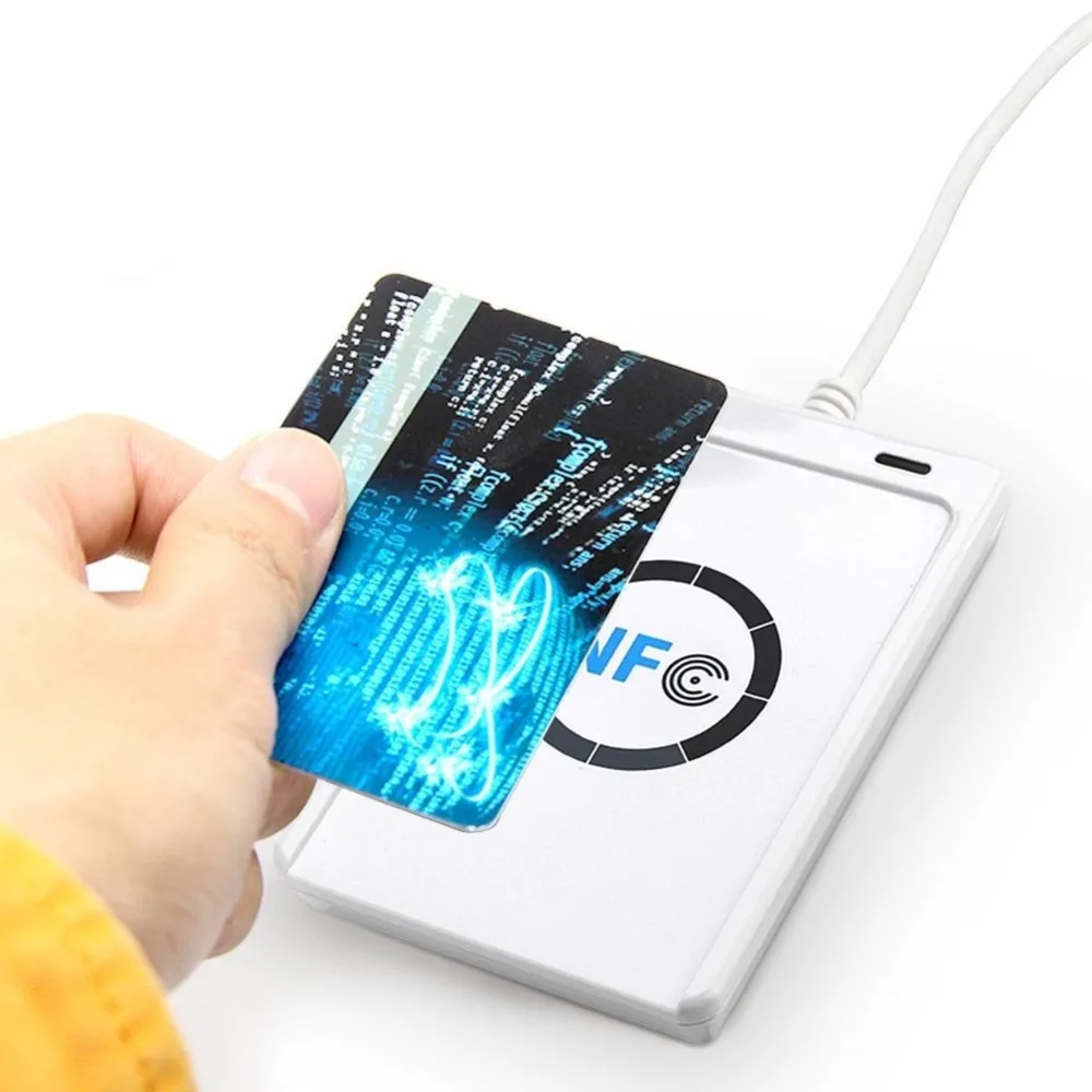 NFC ACR122U RFID считыватель смарт-карт Писатель Копир Дубликатор записываемый клон программное обеспечение USB S50 13,56 МГц ISO/IEC18092+ 5 шт M1 карты