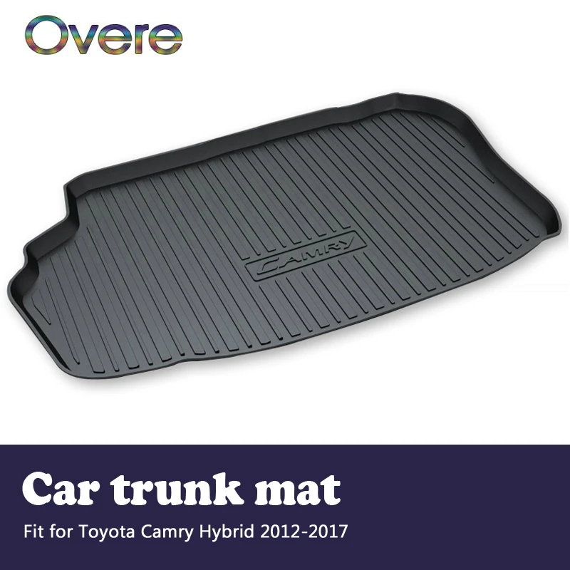 Overe 1Set Car Cargo rear trunk mat For Toyota Camry Hybrid 2012 2013