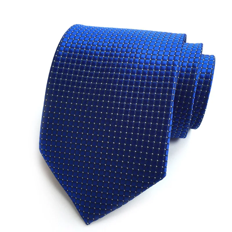 Для мужчин галстук Новый сетчатый галстук для Для мужчин 8 см полиэстер шёлковый жаккардовый тканый галстук набор запонок для Для мужчин