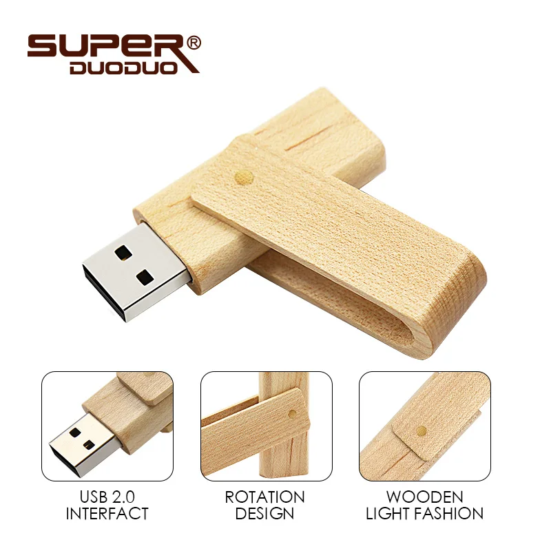 Wooden usb flash drive 64gb 32gb 16gb flash memory stick 64gb 128gb pendrive usb stick 4gb 8gb cle usb 2.0 pen drive U disk