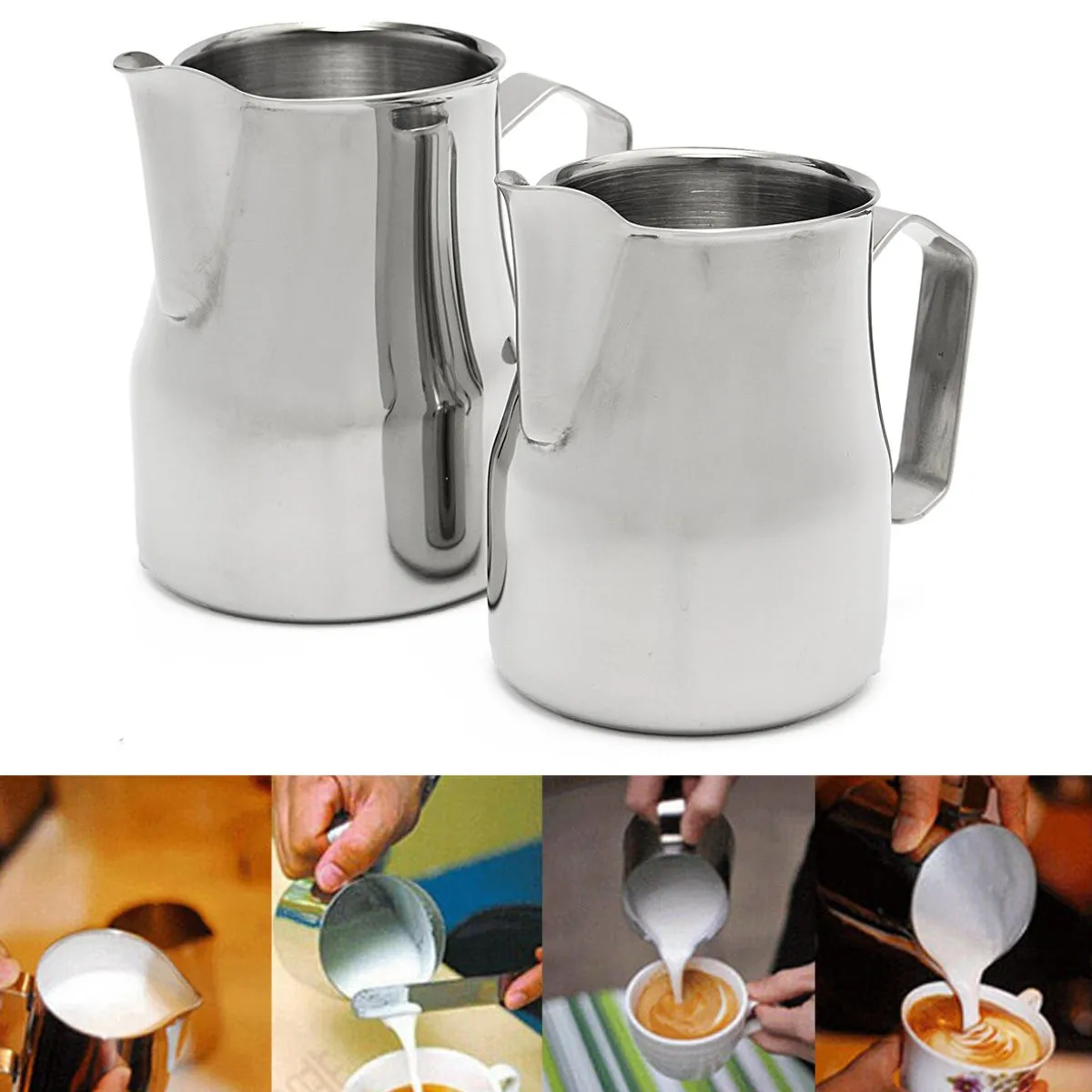 High Qaulity Stainless Steel Milk Frothing Jug Espresso Coffee Pitcher ...