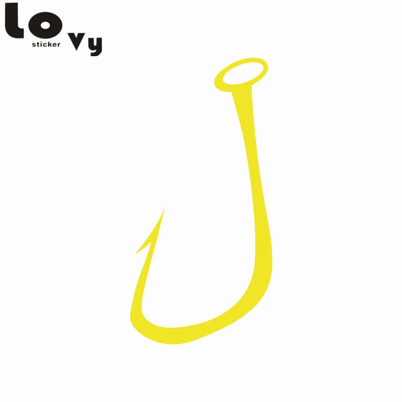 Creative Fishing Hook Wall Sticker Simple Shape Decorative Vinyl Wall Decal Home Decor Creative Fishing Hook Wall Sticker Simple Shape Decorative Vinyl Wall Decal Home Decor