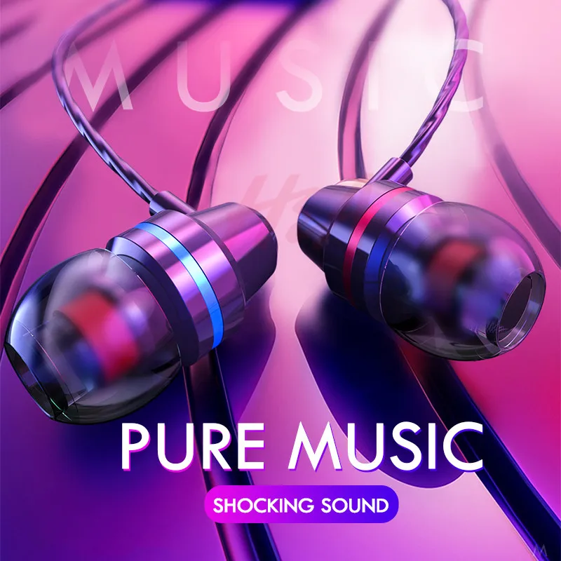 

H&A 3.5mm Wired Earbuds Headphones In Ear Earphone Earpiece With Mic Stereo Headset For Samsung Xiaomi Phone Computer All Phone