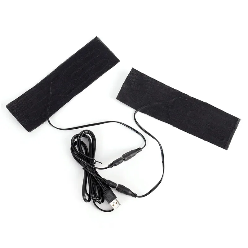 1 пара 5 в углеродное волокно грелка для рук USB нагревательная пленка