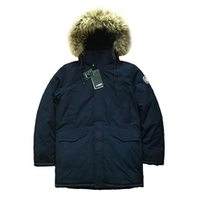 2019 High Quality Men Winter Coat Parka Alaska Thick Padded Coat Jacket Fur Hood Long Coat Warm Mens Winter Parkas Russian Size