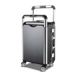 LeTrend пара прокатки багаж Спиннер мужской чемодан колеса Женская Алюминиевая тележка рамка Дорожная сумка на колесах корейский пароль