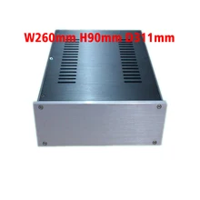 Aluminum case 2609 Full Aluminum Amplifier case Mini AMP Case Preamp Box PSU Enclosure 260 90