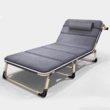 Расширение плюс хлопок складной кровать стул обеденный перерыв расширение армирование простой три раза пляжный стул для улицы