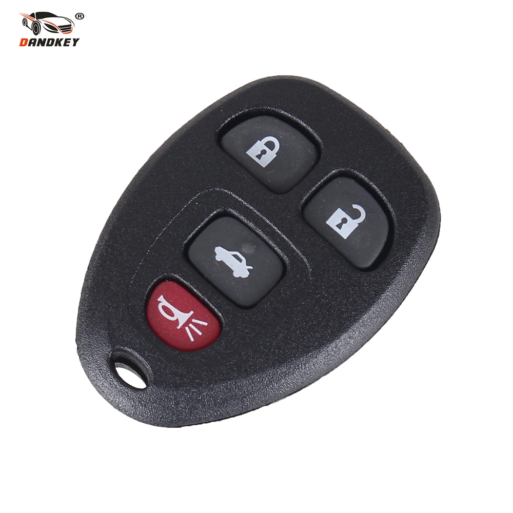 

DANDKEY New Transmitter keyless entry remote Key Case Shell Fob & Pad 4 Buttons for Chevrolet Buick GMC Saturn Outlook