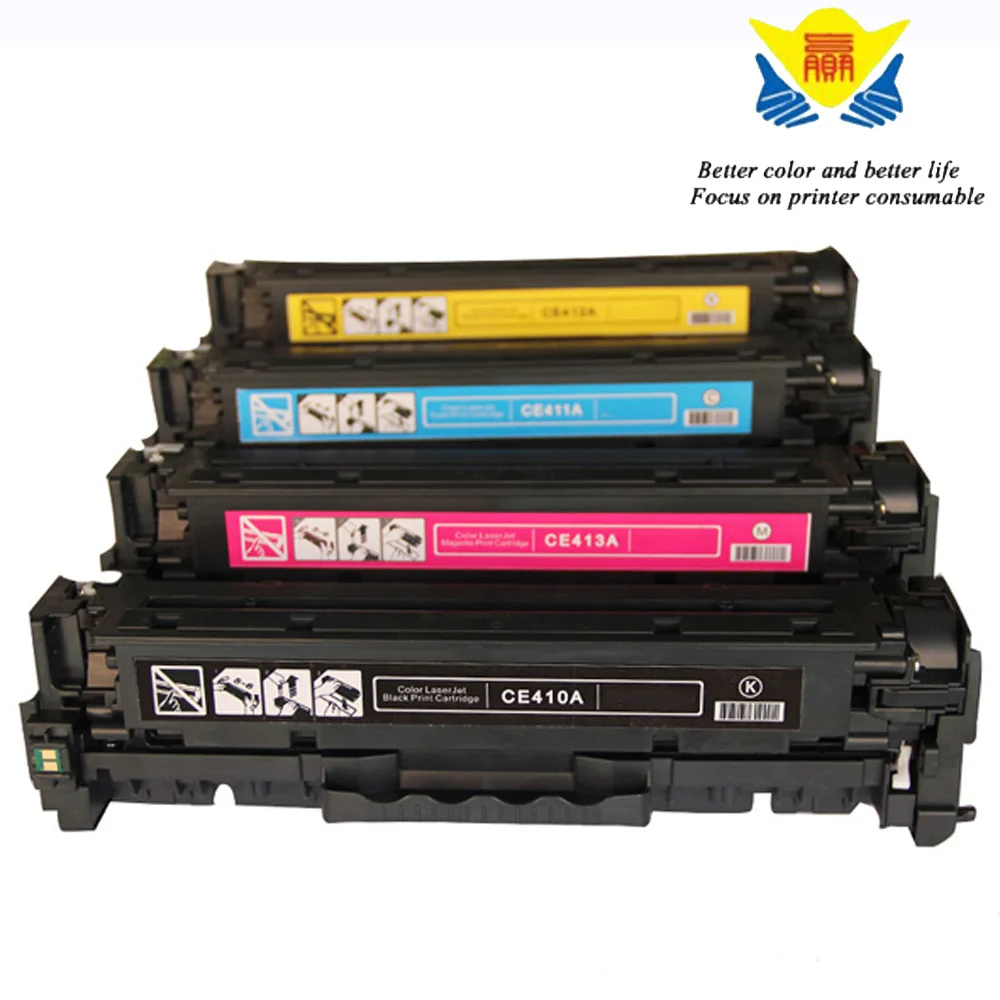 JIANGYINCHEN цвет совместимый тонер картридж CF410 CF413 Замена для hp LaserJet Pro M452nw M477fdw продвижение