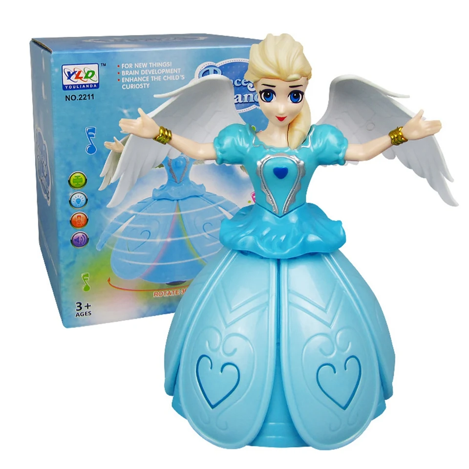 spinning elsa doll
