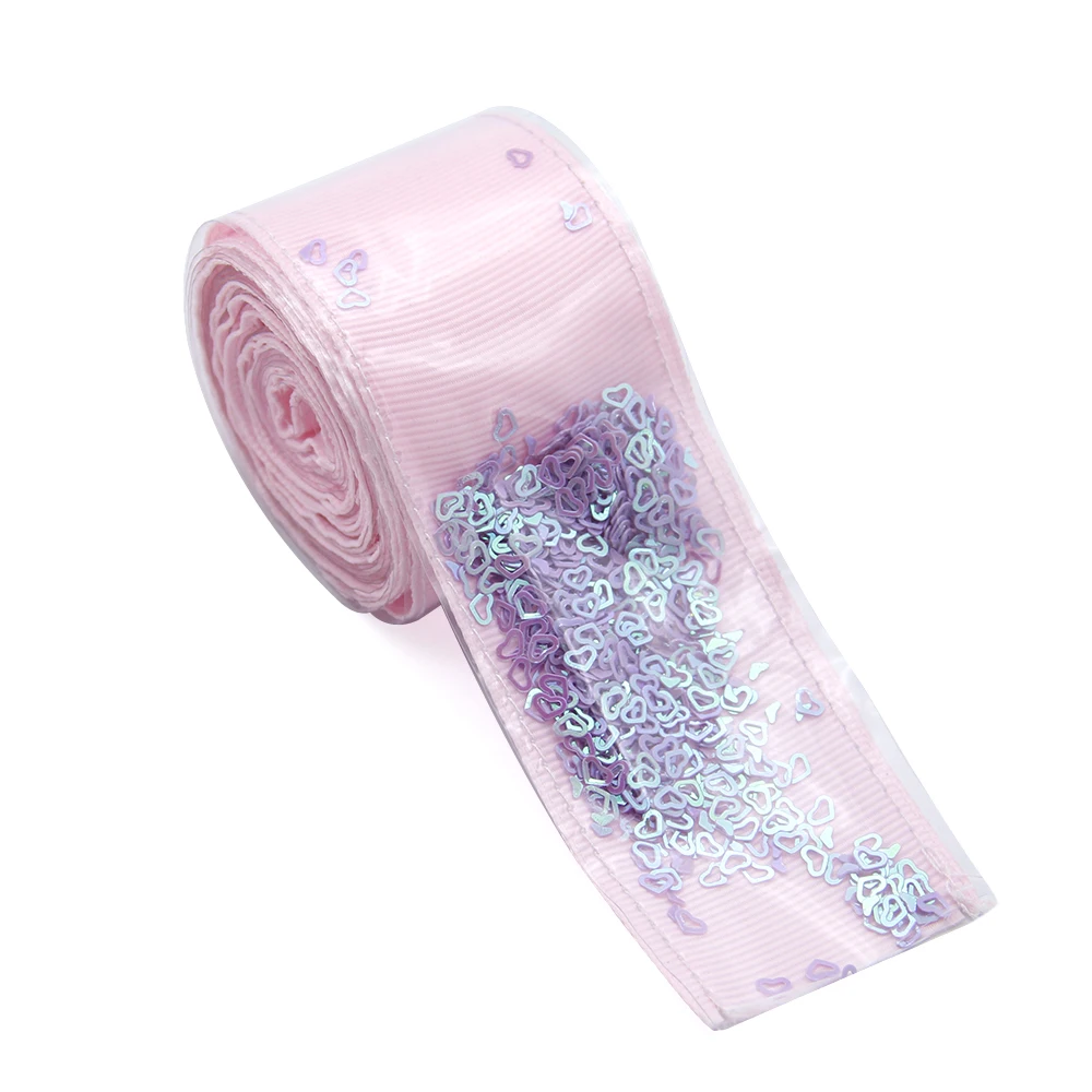 

David accessories 38mm 5y/roll Fill in PVC Ribbon (without sequins) For DIY Hair Bow Party Birthday Decor Accessories,5Yc6922