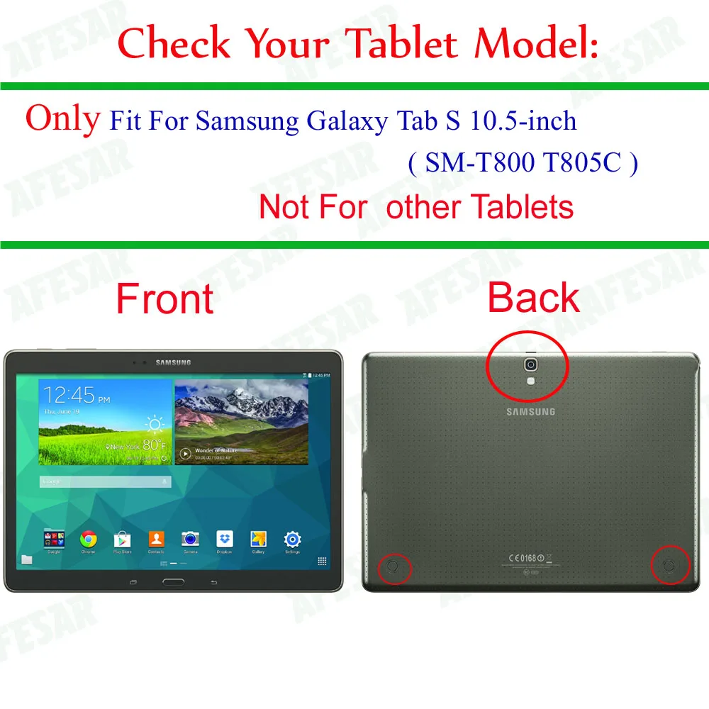 Capa Inteligente para Samsung Tablet Ultraslim Lightpeso Flip Case Suporte Auto Dormir Tab s 10.5 Sm-t800 T805 - Imagem 2