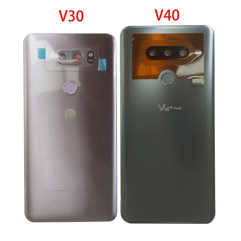 BINYEAE новый стеклянный задний корпус для LG V30/V40 чехол батареи с объективом камеры +