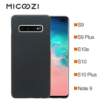 

For Samsung Galaxy Note 10 S10e S10 Plus Carbon Fiber Pattern Case Ultra Thin Aramid Fiber Protective Cover For Galaxy S9 Note 9