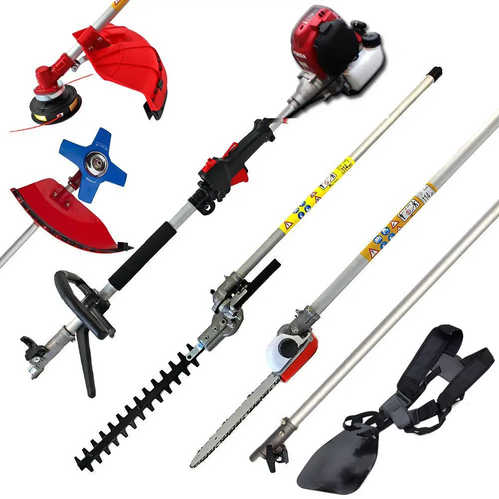Cortador de Escova Tempos a Gasolina In1 com Gx35 Nova Alta Qualidade Cortador Grama 6 4 Motor Multi Escova Strimmer Hedge Trimmer Árvore Mod. 311078