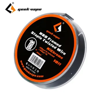 

10ft/3m Original GeekVape N80 Framed Staple Twisted Wire 26GAx2 Twisted + 26GAx2+ 32GA Heating Wire DIY Coil for RDA/RTA/RDTA