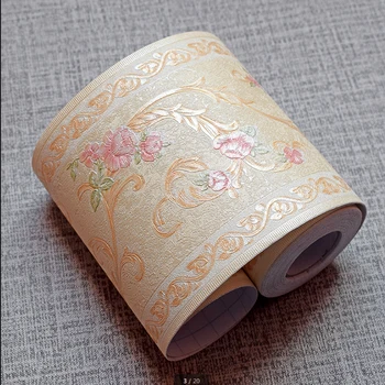 

5M PVC Self-Adhesive Baseboard Waterproof Living Room Bathroom Waistline Border Tile Wall Stickers Modern Wallpaper Decoration