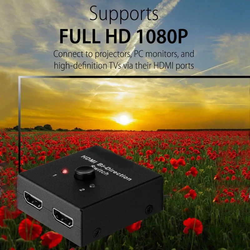2x1 1x2 In Out UHD 4K Bi Direction HDMI 2,0 переключатель сплиттер концентратор адаптер Поддержка HDCP LPCM DTS Digital Dolby TrueHD