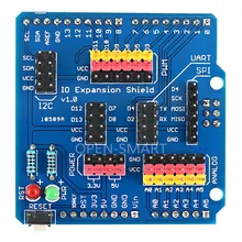 Sensor de escudo io shield placa io base escudo sensor placa expansão compatível com arduino uno/leonardo/mega2560