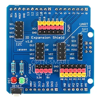 

Sensor Shield IO Shield IO Board Base Shield Sensor Expansion Board Compatible with Arduino UNO / Leonardo / Mega2560