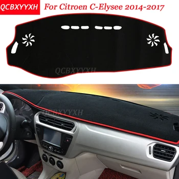

Car Styling Dashboard Avoid Light Pad Polyester For Citroen C-Elysee 2014-2017 Instrument Platform Cover Protective Mats