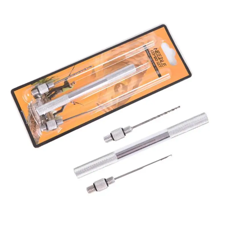 

3 pcs/set Combo Set Aluminum Alloy Carp Fishing Rigging Bait Needle Tool Fish Drill Tackle Tool Outdoor Fishing Accessories