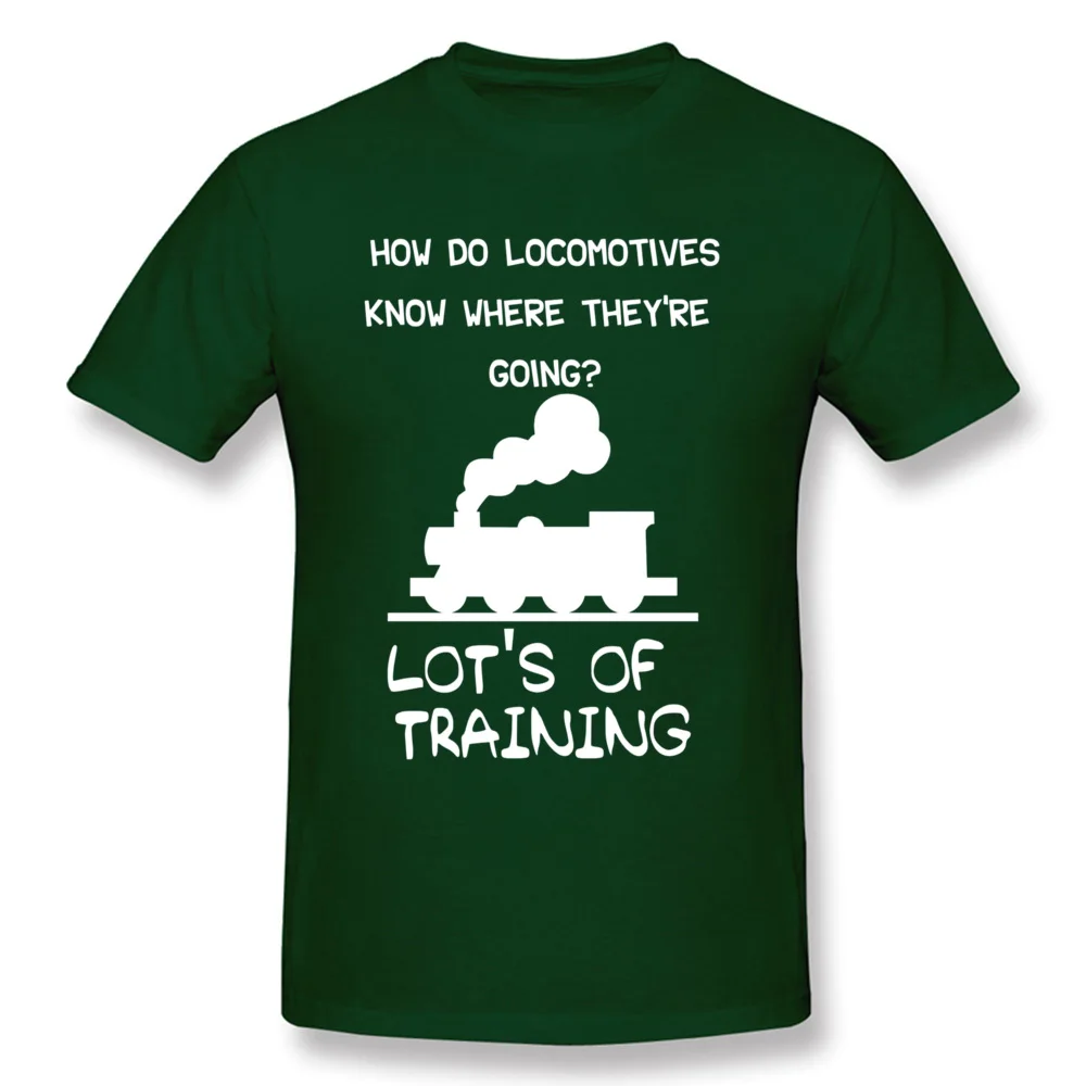 Customized Fitness Tight Summer/Autumn 100% Cotton Round Collar Youth Tops Tees Tops & Tees New Fashion Short Sleeve T-shirts Funny Steam Engine Joke For Locomotive Railfan dark