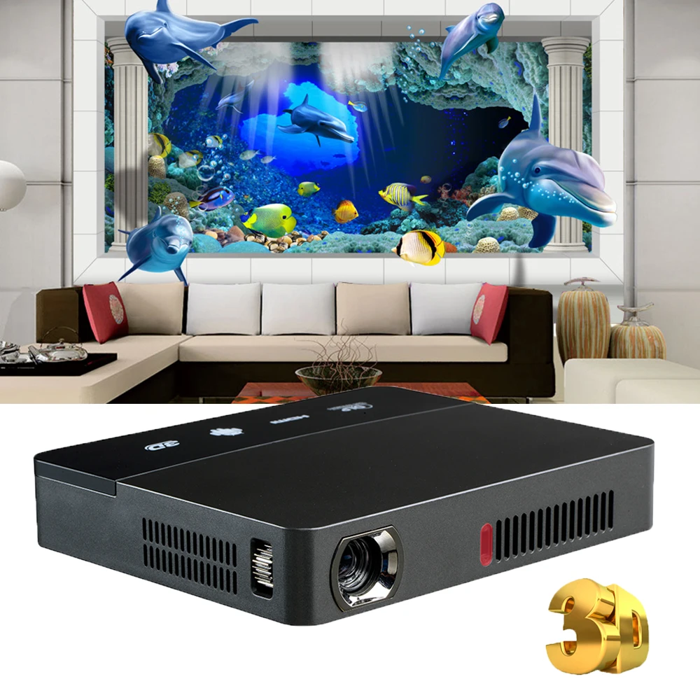 NIERBO 3D Mini Projector DLP Portable Moive Projector 1080P Mini Android Slide Projector LAN WIFI HDMI Home Theater Business NIERBO 3D Mini Projector DLP Portable Moive Projector 1080P Mini Android Slide Projector LAN WIFI HDMI Home Theater Business
