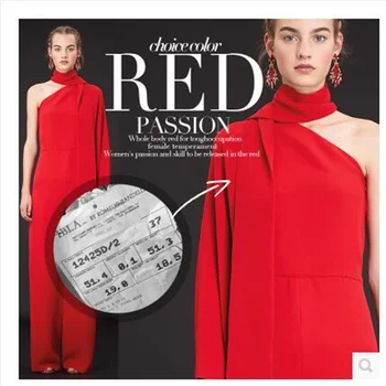 

Wool twill fabric 100% Virgin Wool Valentino red 390grams per metre