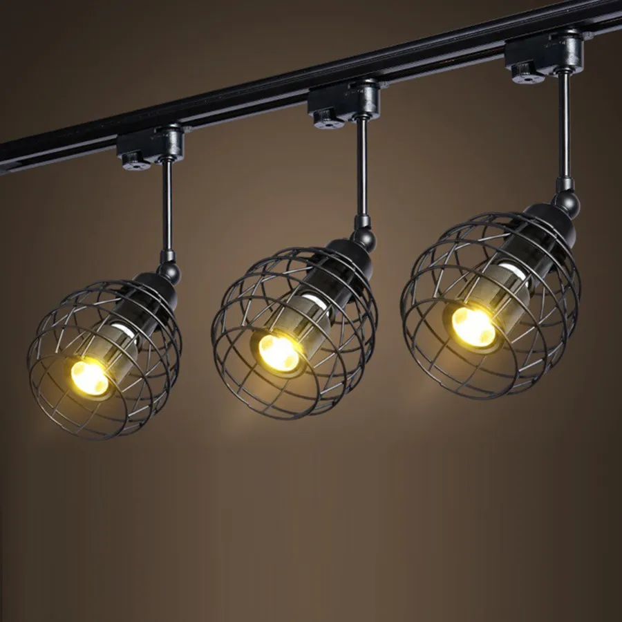 

Thrisdar Art LED Track Light Retro Simple LED Track Spotlight Clothing Store Bar Restaurant Cafe Track Spotlight