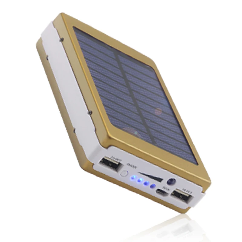 New Power Bank 10000mah Solar With LED External Battery Technology Portable Charger PowerBank For iphone X Samsung Note 8 Xiaomi