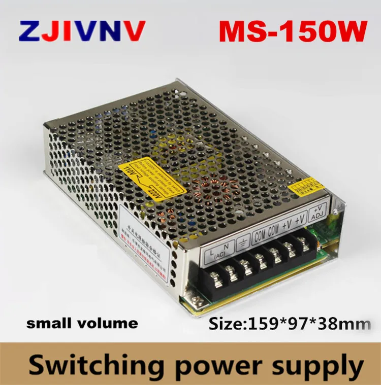 

mini size 150w switching power supply single output 15v 10a programmable ac/dc led smps 12v 5v 24v 36v 48v 27v