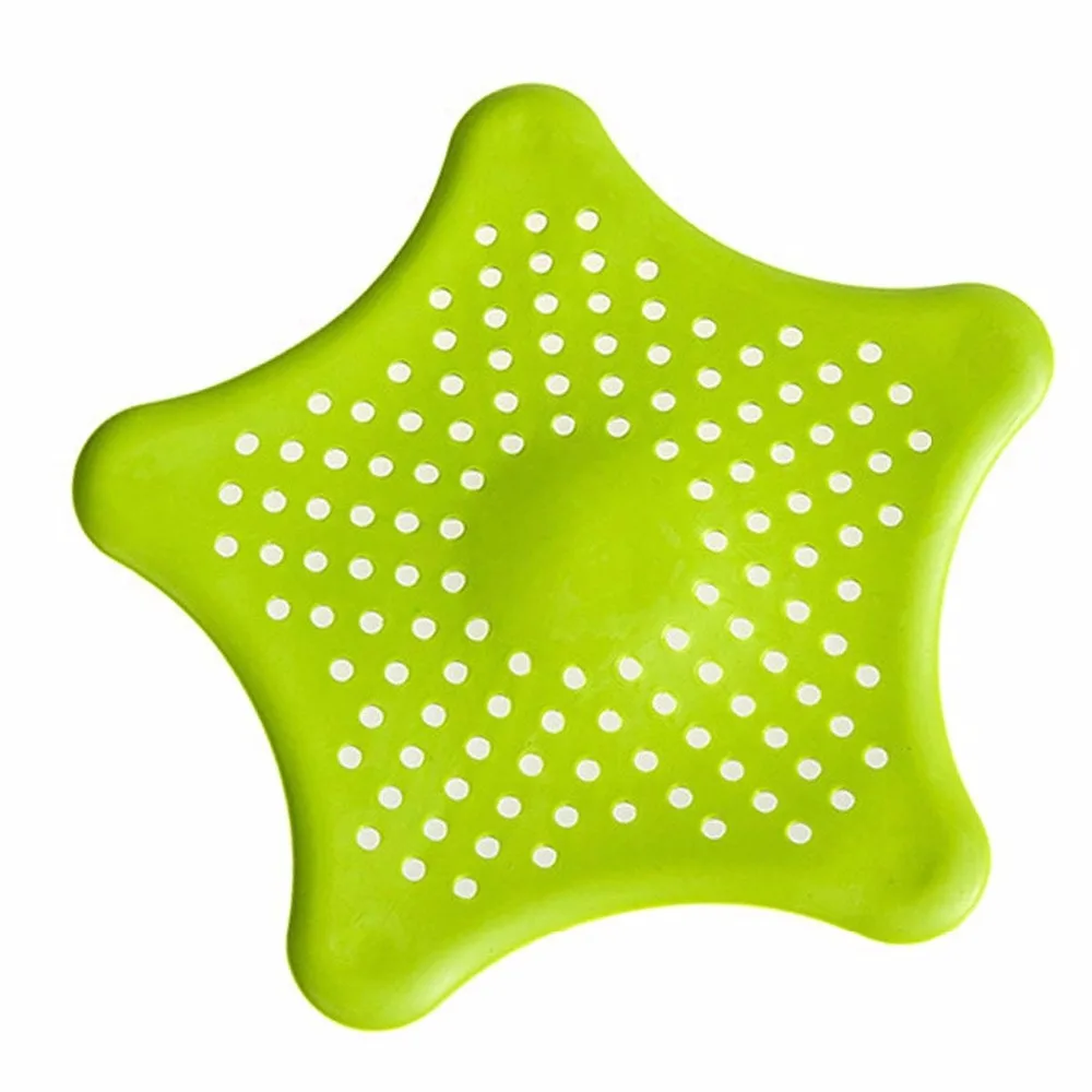 

Room Starfish Shaped Drain Cover Silicone Filter Net Hair Catcher for Kitchen Bathroom