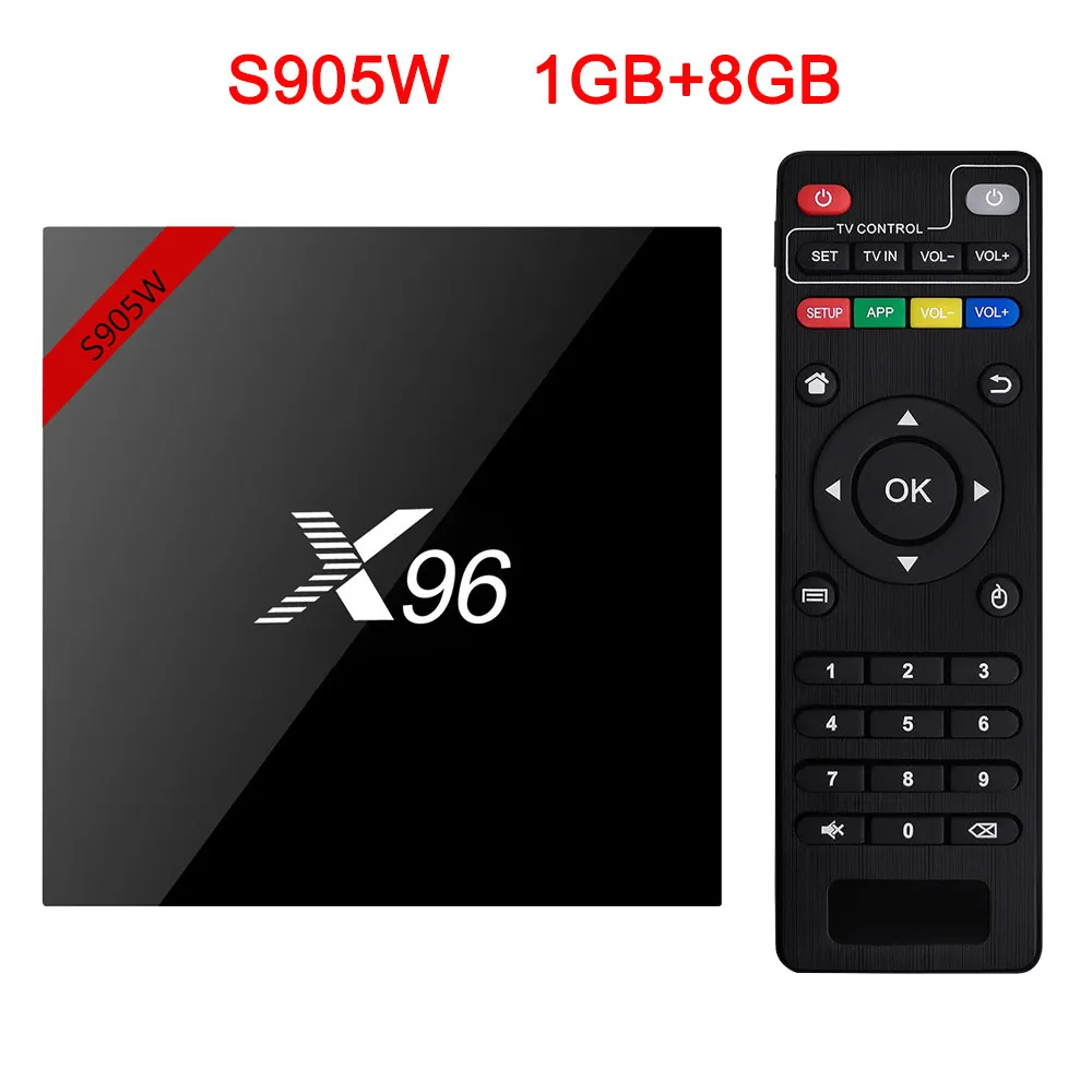 XGODY X96 Android 7,1 Smart tv Box S905W четырехъядерный 2 ГБ+ 16 ГБ 4K HD tv стример медиаплеер Netflix Youtube телеприставка - Цвет: 1GB 8GB