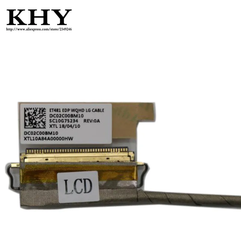 Новый оригинальный ЖК-кабель WQHD 4K для ThinkPad T480S 01YN996 01YN997 SC10G75233 SC10G75234 | Компьютеры и