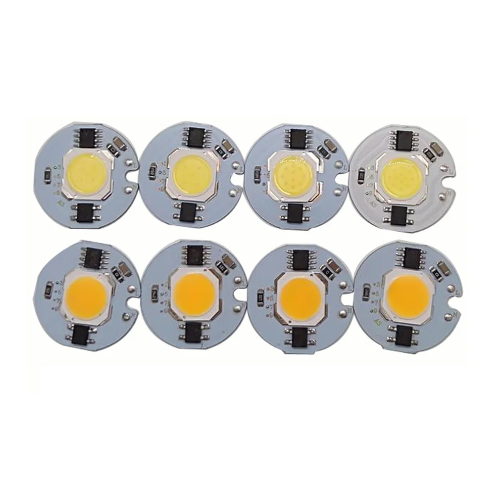 

30 PCS/LOT Power CoB Led Lamp Chip 3W 5W 7W 9W Light Bulb 220V IP65 Smart IC White Warm White For LED Spotlight Floodlight