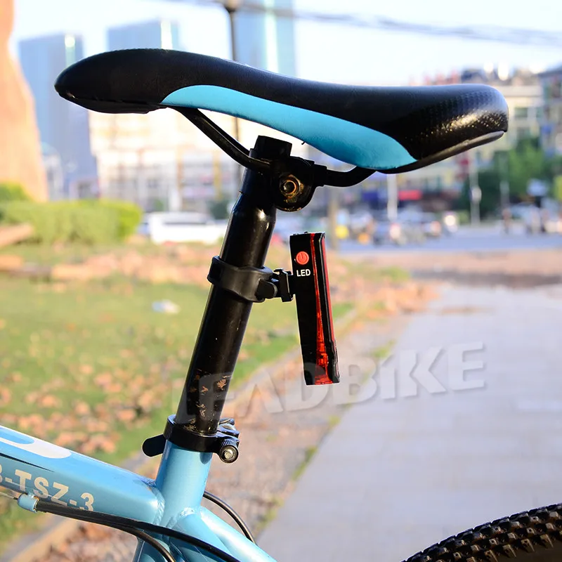 Лазерный велосипедный задний светильник Leadbike, супер яркий USB аккумулятор, перезаряжаемый водонепроницаемый велосипедный задний фонарь, Ночной светильник, аксессуары для езды