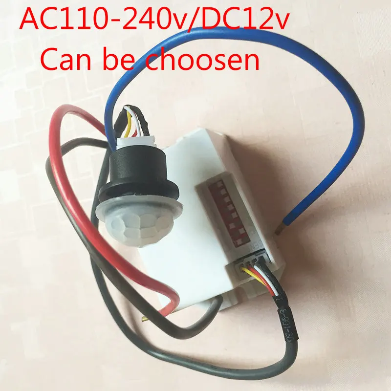 

Newest arrival PIR Infrared Ray Motion Sensor Switch time delay adjustable mode detector switching free shipping