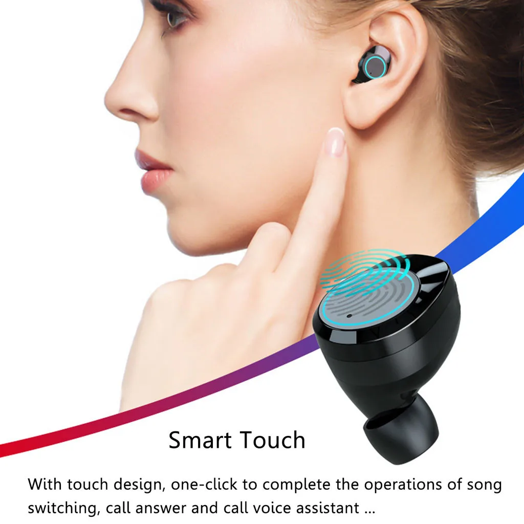 B7 Bluetooth 5,0 наушники настоящая беспроводная гарнитура глубокий бас пара наушников-вкладыши гарнитура спортивные наушники ip67водонепроницаемый