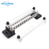 MICTUNING-Kit de blocs de Distribution de Bus et de couverture au sol, 24 terminaux universels, double rangée, barre 150a, bornier de Distribution d'énergie automatique ► Photo 1/6