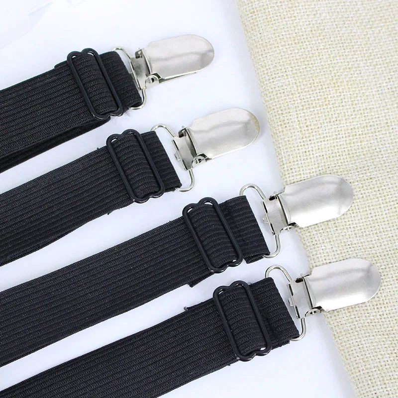 

4pcs Multifunctional Wide Strap Bed Sheet Clips Cover Grippers Holder Mattress Fastener Straps Fixing Slip Resistant Hogard