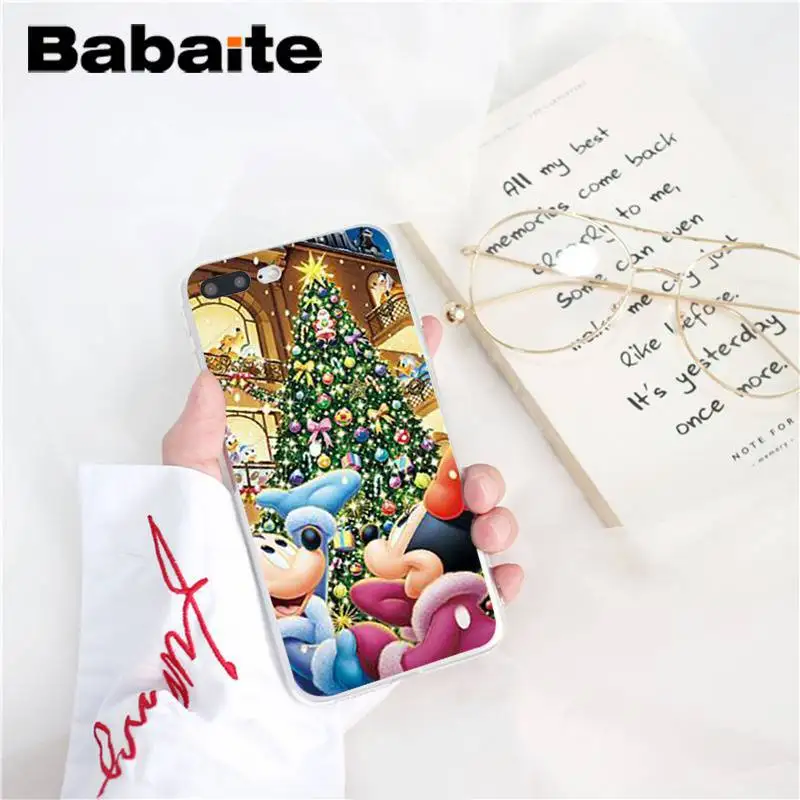 Babaite Рождество Микки Минни DIY Роскошный чехол для iPhone 8 7 6 6S Plus X XS MAX 5 5S SE XR 10 11 11pro 11promax чехол Капа