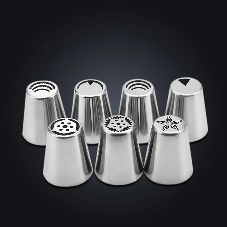 Buy 7PCS/SET Russian Tulip Stainless Steel Icing