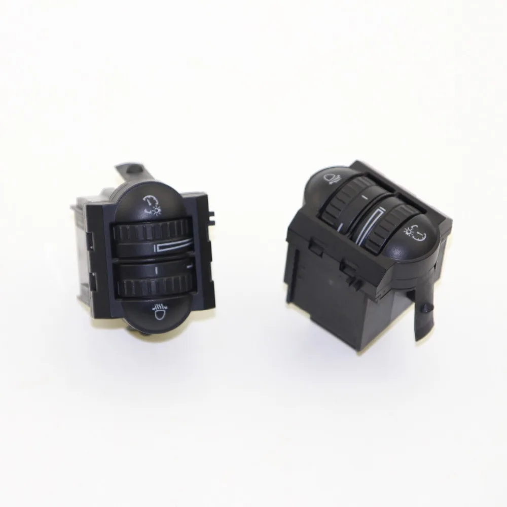 2pcs Oem Auto Headlight Beam Switch + Illuminating Brightness Switch
