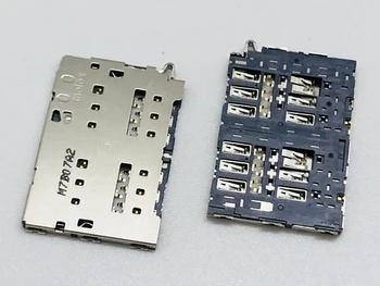 

Big card molex Push-push pull LCN S6 P1000 W2013 A1000 W899 Dual SIM Slot Tray Holder Adapter Motherboard FPC Connector Brand nw