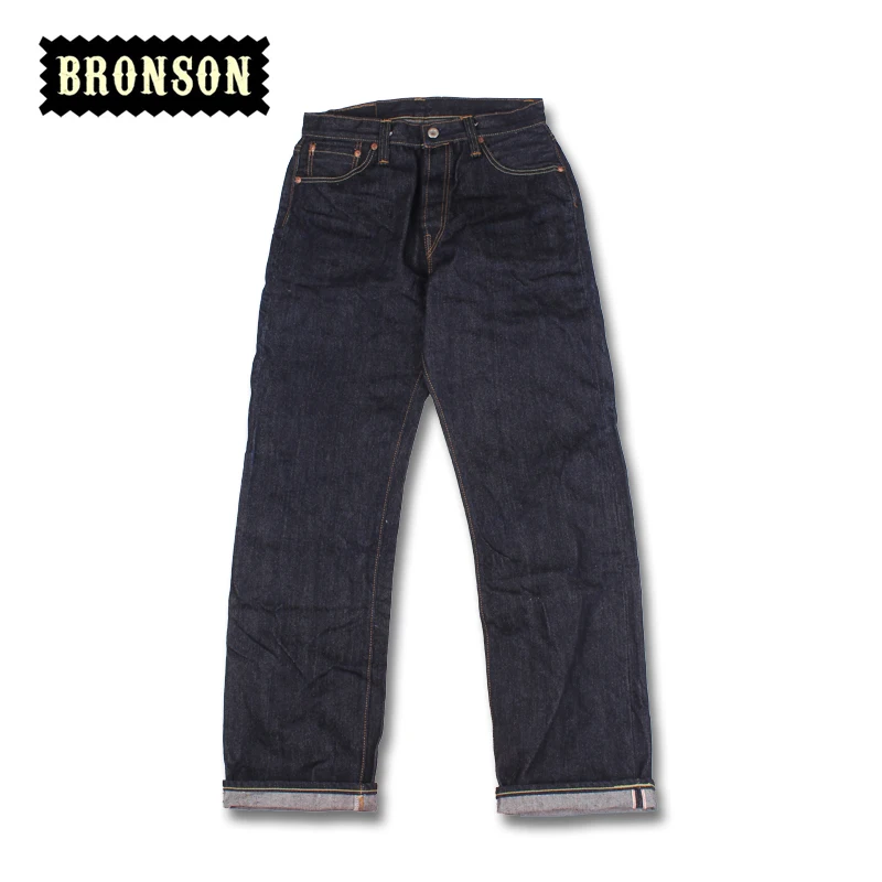 

bronson 15oz loose cut indigo selvage unsanforised mens raw denim jean