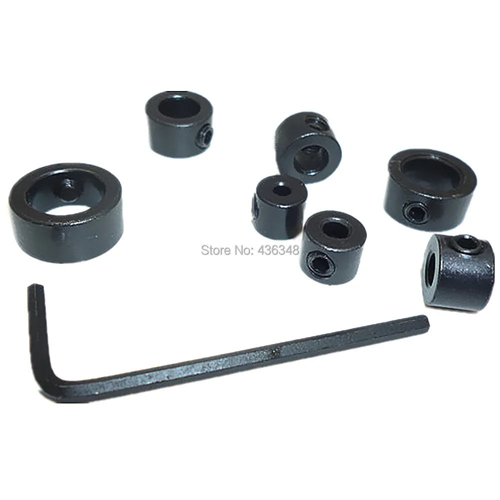drill bit stop collar set With Wrench Woodworking Drill Bit Depth Stop Collars Ring