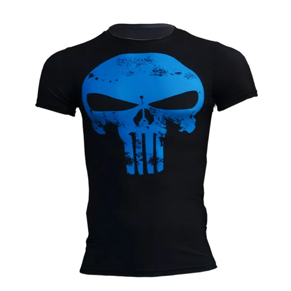 CrazyFit Компрессионные спортивные мужские футболки для фитнеса с суперменом 3d мужские футболки высокого качества мужские футболки - Цвет: 3